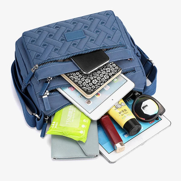 👜Lightweight Waterproof Nylon Messenger Bag – Multi Compartments🎁