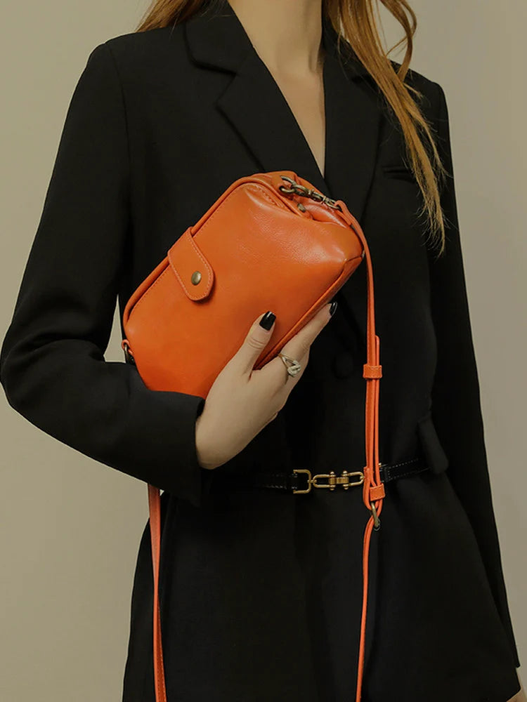 Vintage Mini Doctor Bag - Genuine Leather