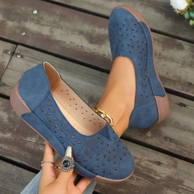 Women's Orthopedic Slip-On Flats with Arch Support – Fashionable and Versatile Casual Shoes for All-Day Comfort