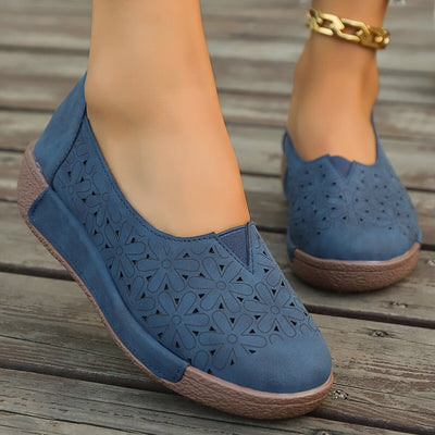Women's Orthopedic Slip-On Flats with Arch Support – Fashionable and Versatile Casual Shoes for All-Day Comfort