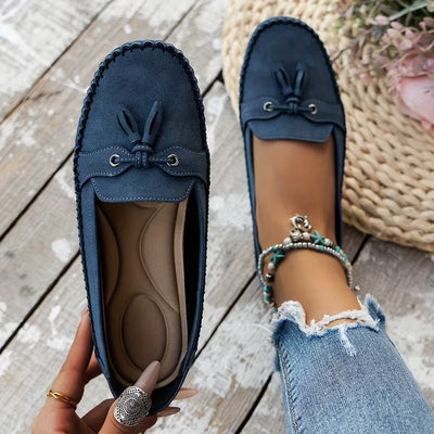 🔥Last Day 50% OFF🔥 Solid Color Flat Shoes, Lightweight, Anti-Slip, Breathable, Orthopedic, Casual, Plain Toe For Women
